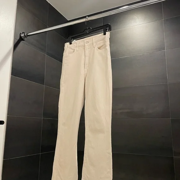 MOTHER Women's Light Tan The Hustler Ankle Fray, Size 27 - Picture 2 of 15